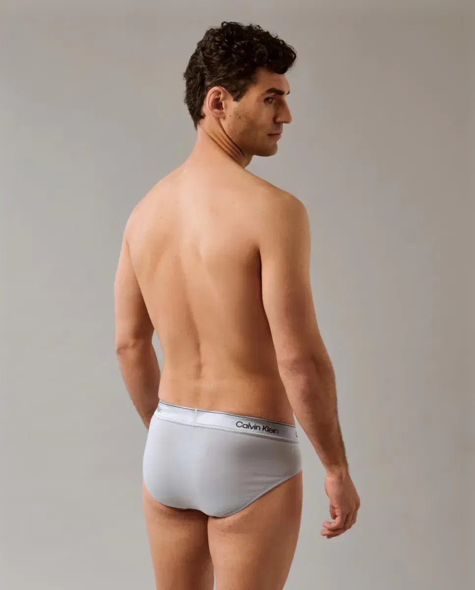 Мужские трусы-слипы из хлопка с эластаном Calvin Klein, Multicolor — фото 2