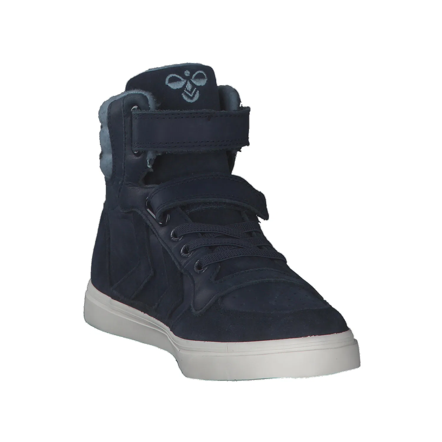 Детские кроссовки на шнуровке Stadil Winter High Jr Hummel, Dunkelblau — фото 2