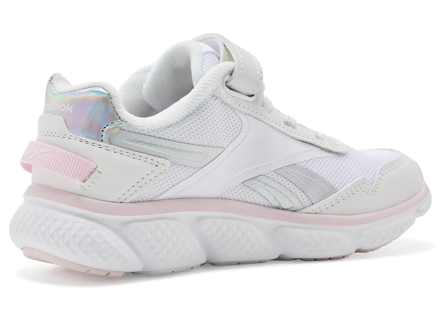 Кроссовки Swiftstrike 1V (для маленьких и больших детей) Reebok Kids, White/Iridescent/Frosted Berry — фото 4