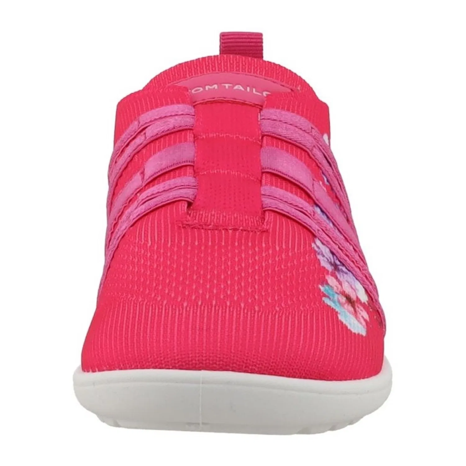 Детские текстильные слипоны с цветочным узором Tom Tailor, Pink Multicolor — фото 4
