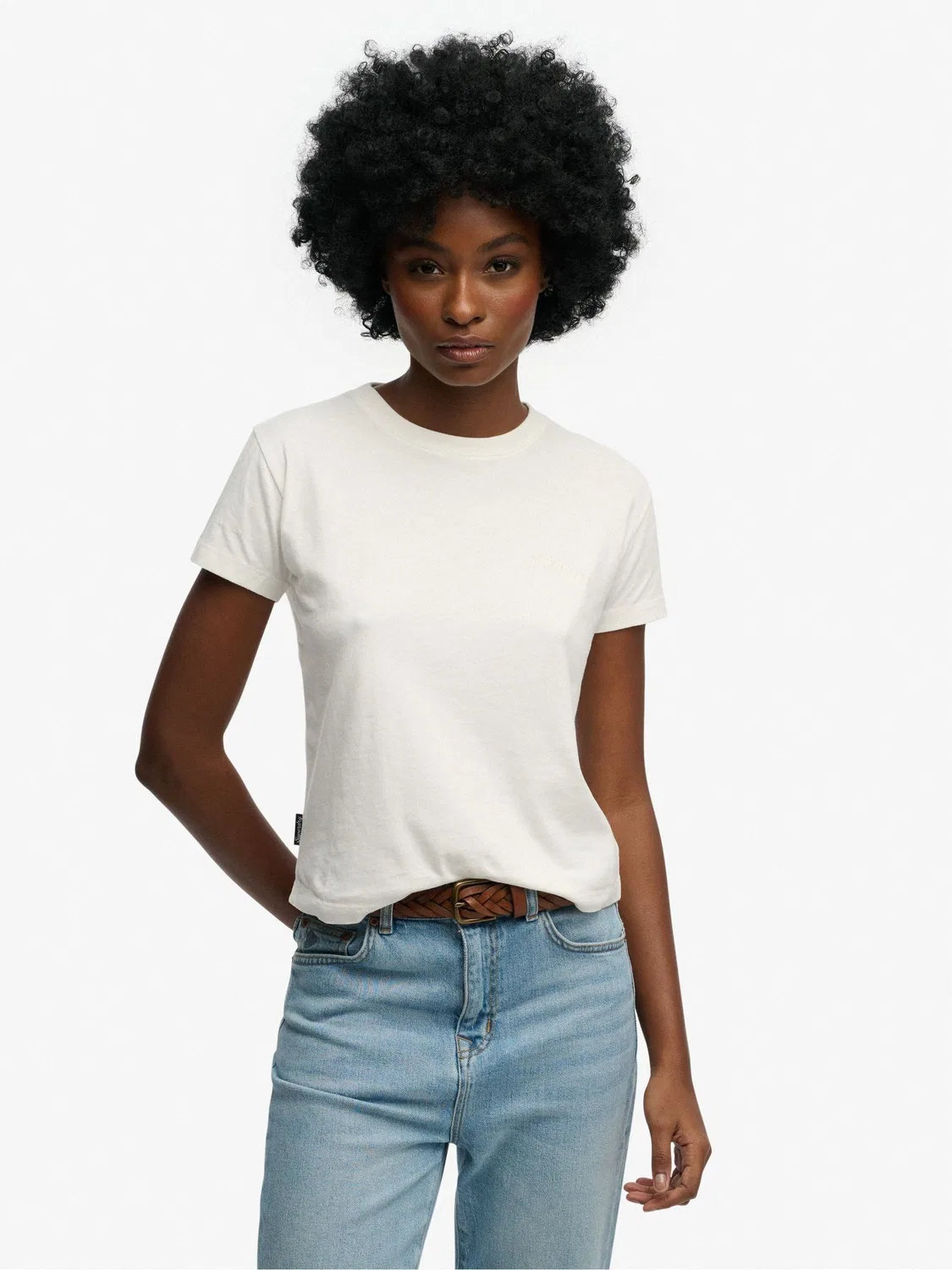 Футболка с логотипом Superdry, белая