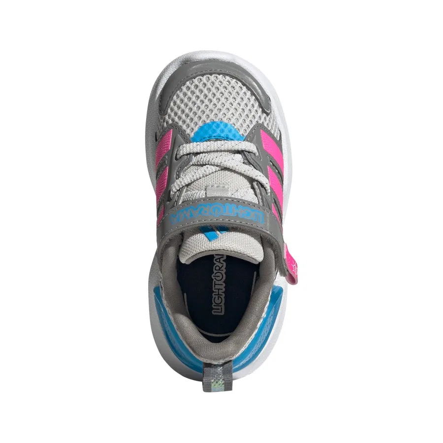 Детские спортивные кроссовки с сетчатым верхом Lightorama Rnr adidas, Серый — фото 3