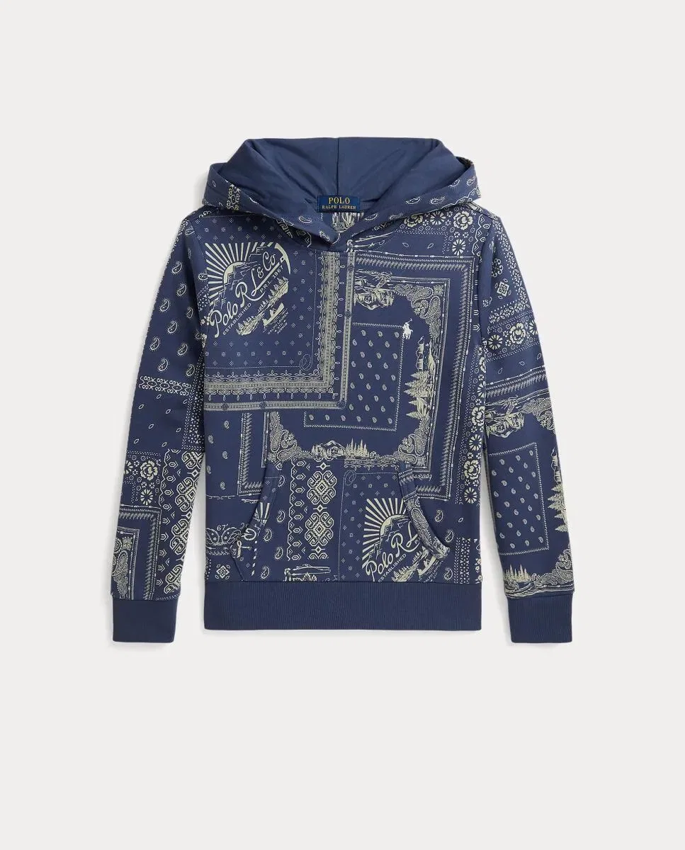 Детская худи для мальчиков с принтом Polo Ralph Lauren, Azul Marino — фото 4