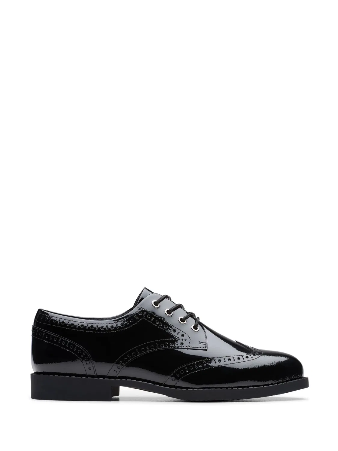 Туфли дерби Clarks Tapa Pure, лакированные, черные
