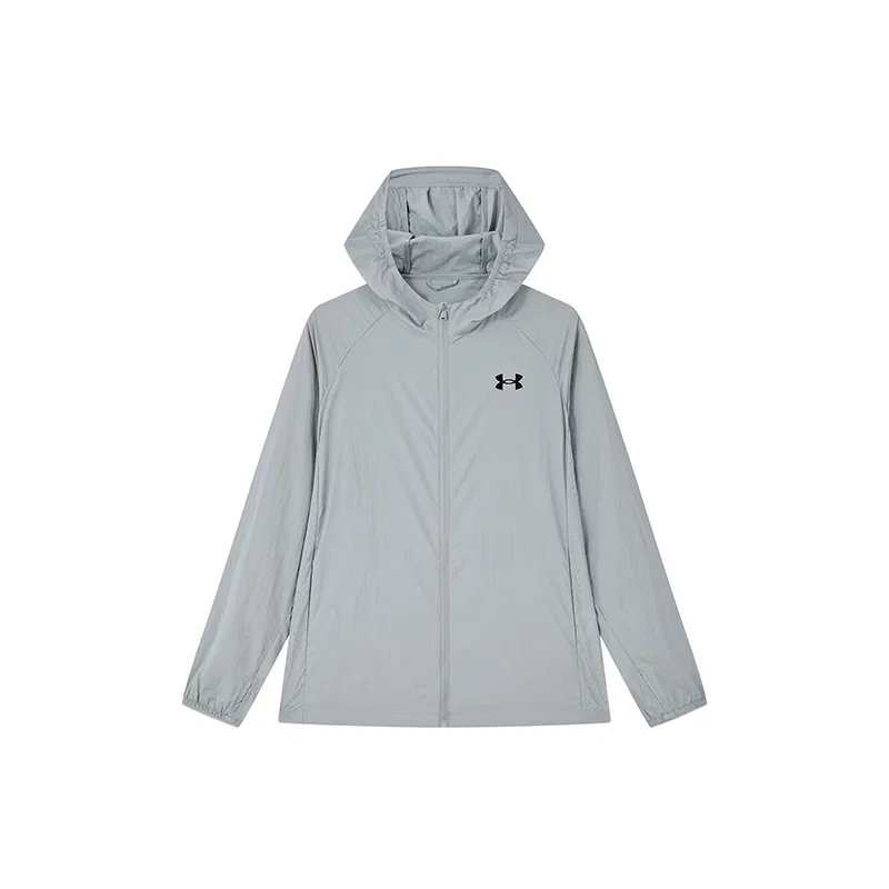 Детская солнцезащитная куртка с капюшоном Under Armour, Light Gray