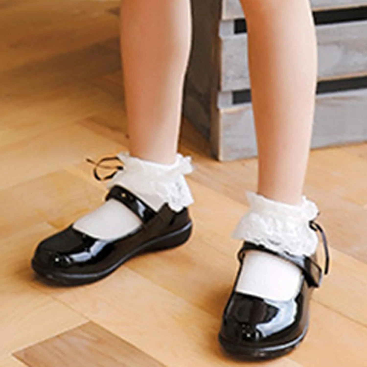 Детские кроссовки для девочек с удобной колодкой, Black — фото 3