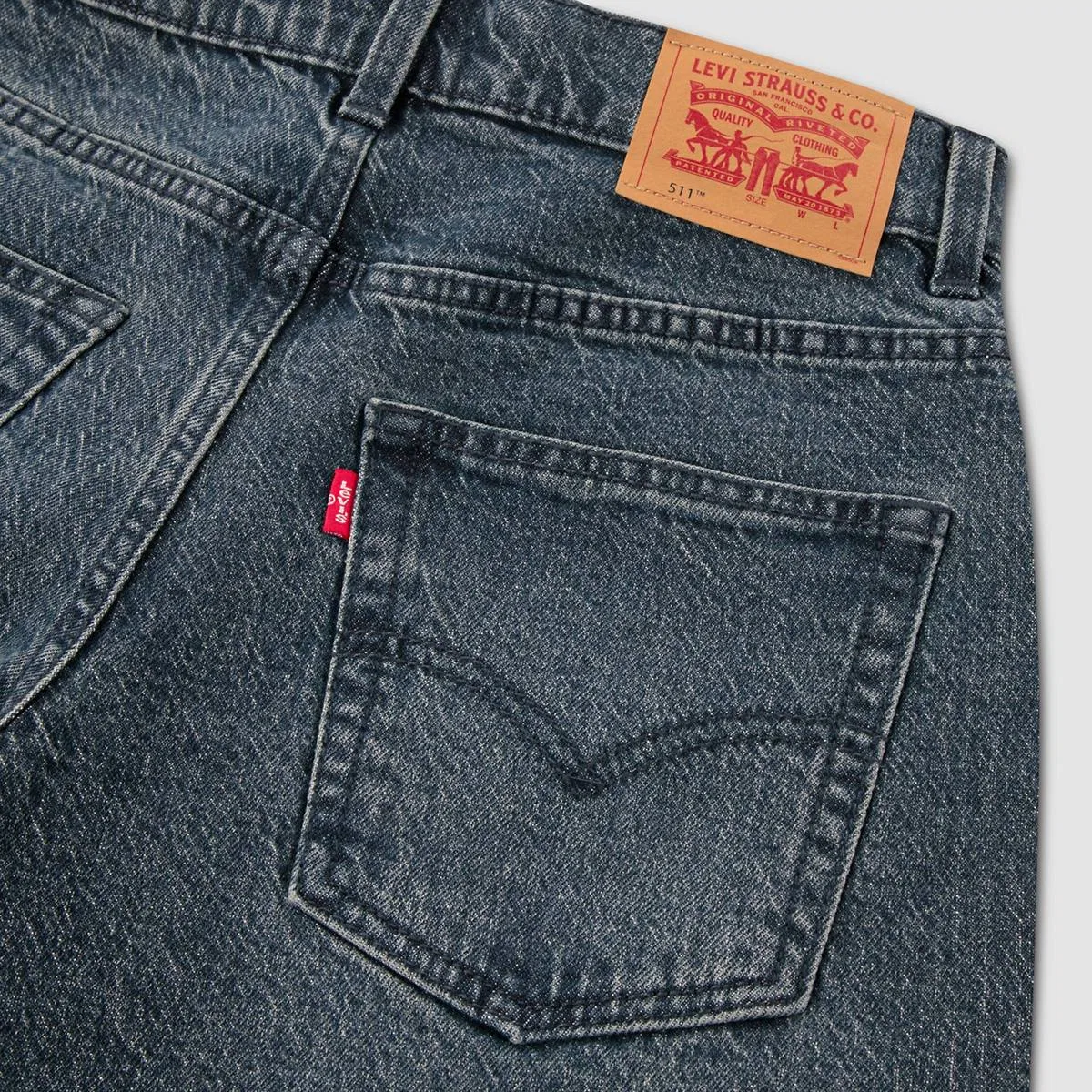 мешковатые джинсы 578 для мальчиков 4-7 лет Levi's, All Night - Dark Wash — фото 3