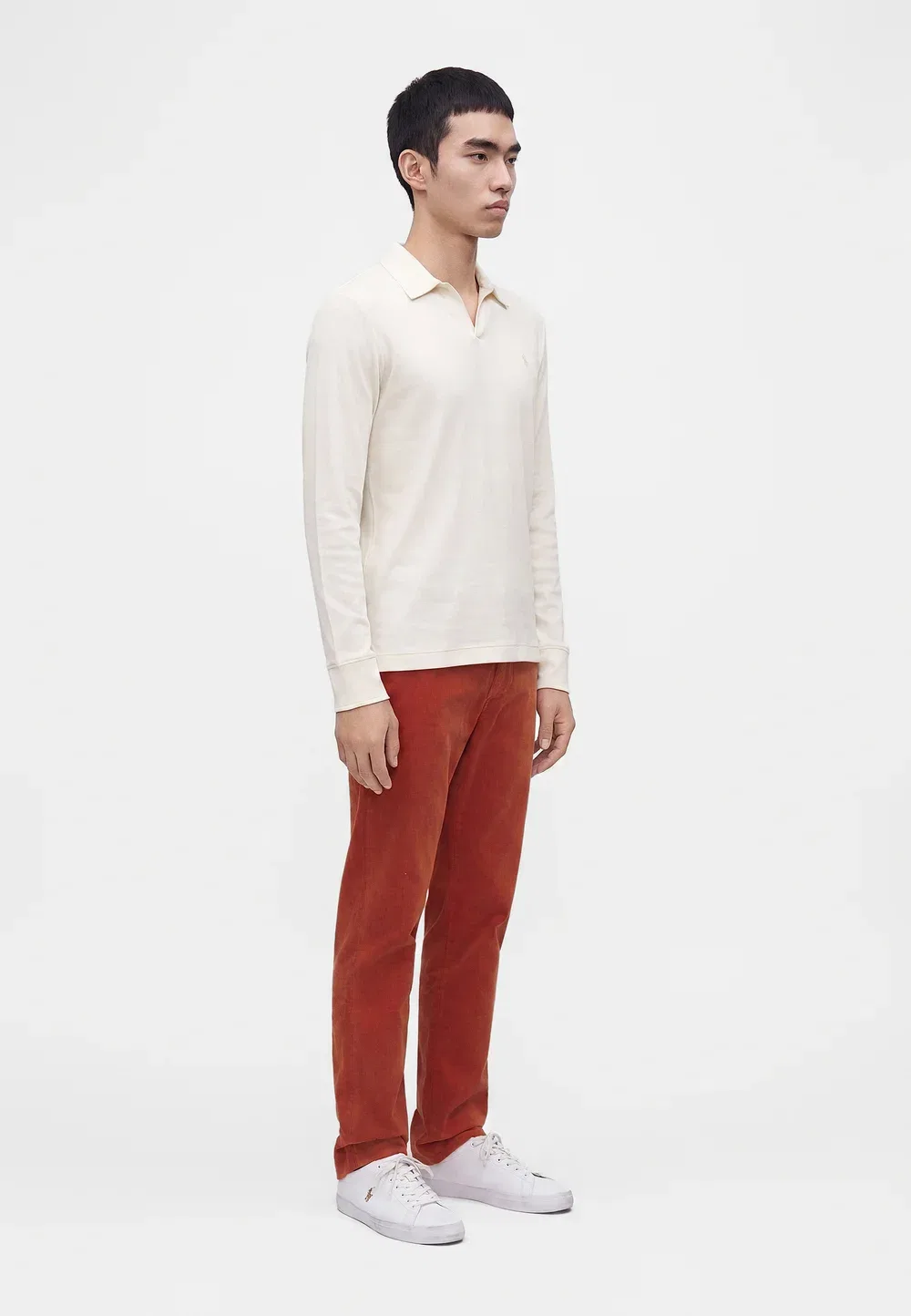 Рубашка поло Polo Ralph Lauren, Pale Cream — фото 4
