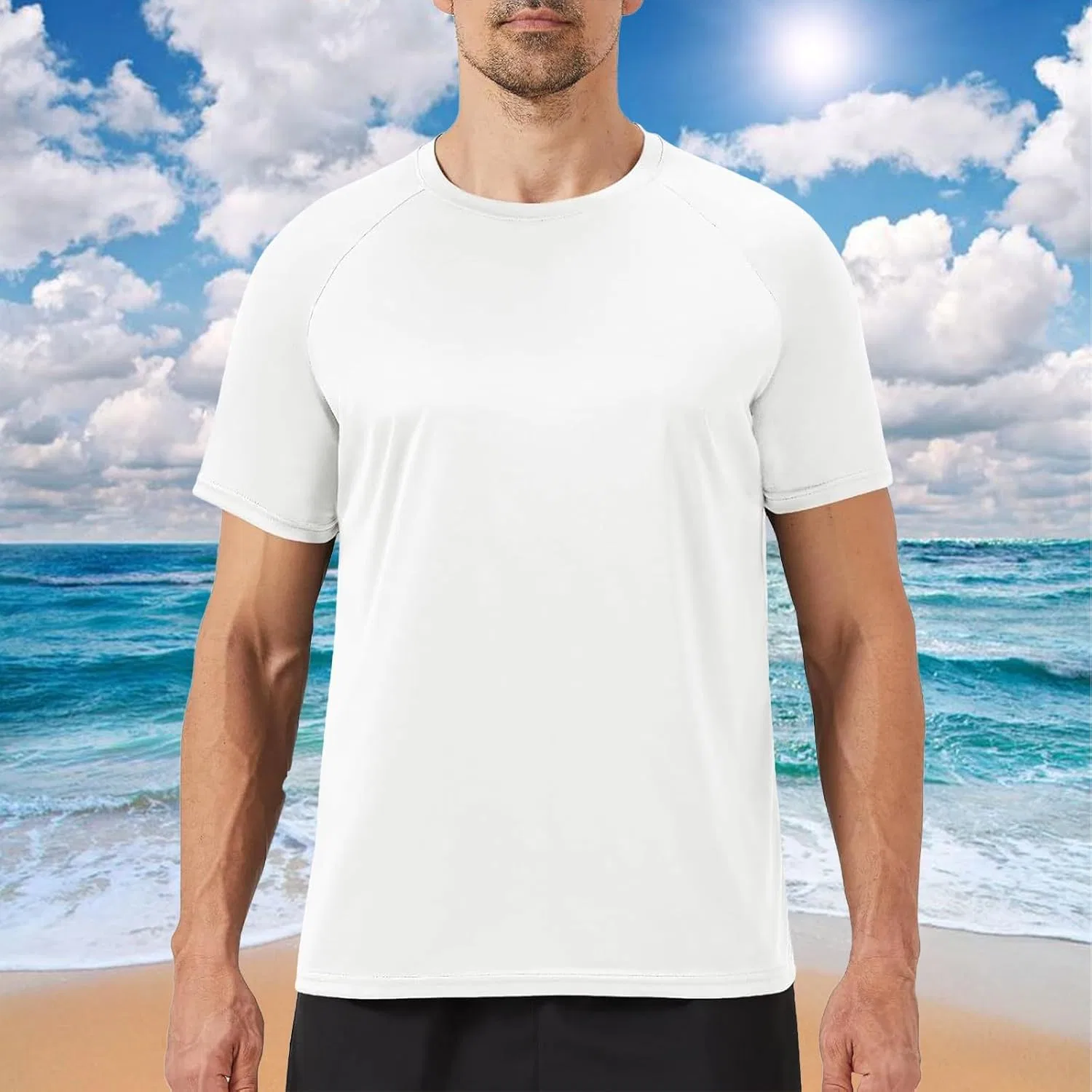 Мужская быстросохнущая майка Muscle Tee, White — фото 2
