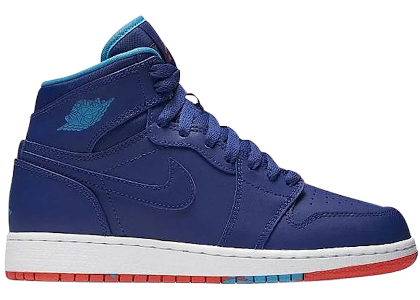 Детские кроссовки Lifestyle Jordan 1 Retro High Jordan, Deep Royal Blue/Blue Lagoon-Infrared 23