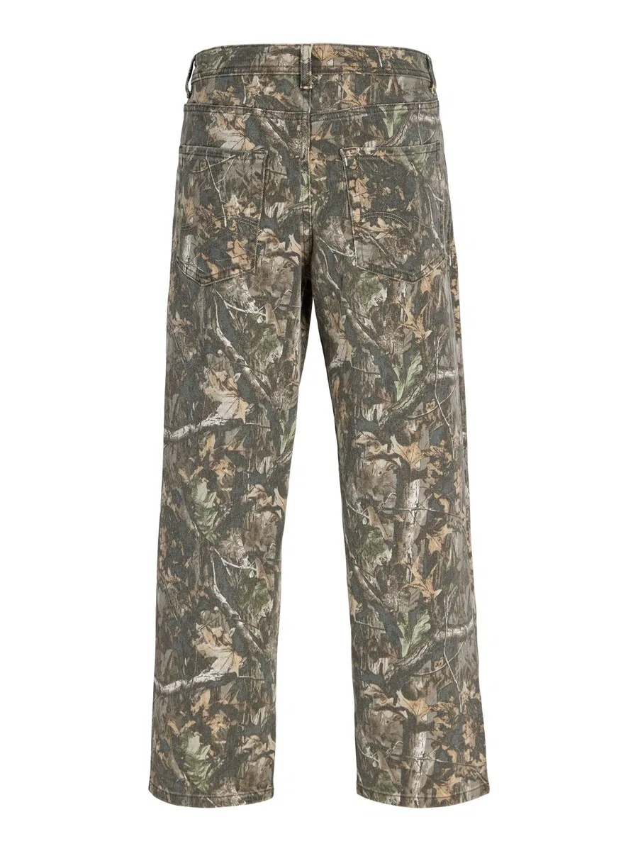 Джинсы Jack & Jones Junior Baggy Jeans 'JPSTALEX ANTONIO' цвета хаки, темно-зеленый — фото 3