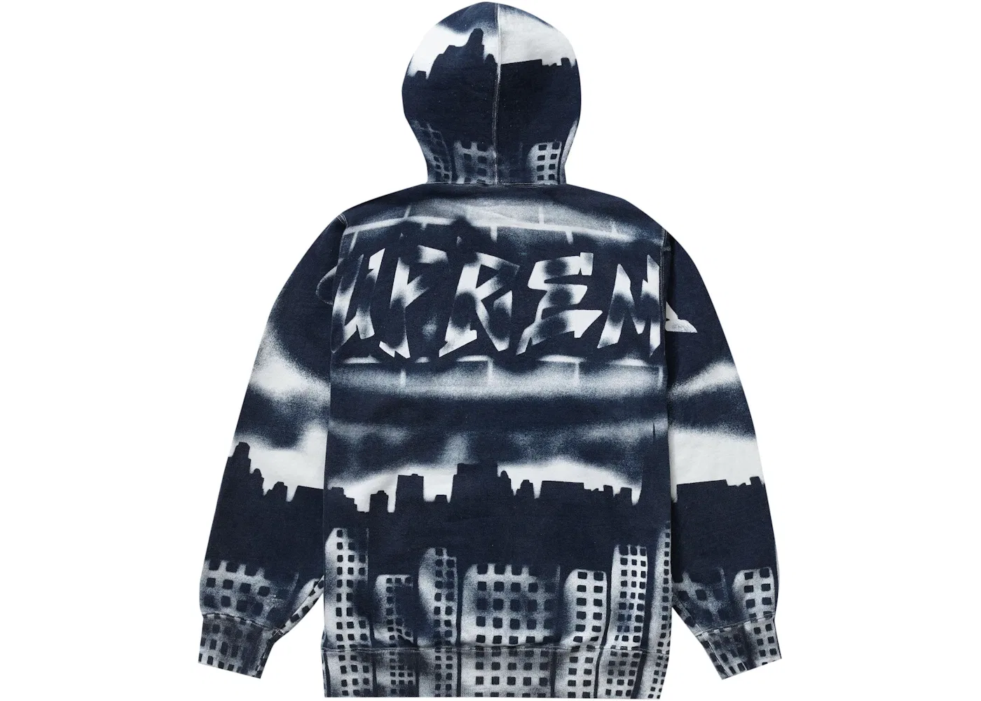 Мужской худи с принтом Supreme x New York Yankees Airbrush, White — фото 2