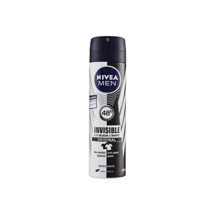 Дезодорант-спрей невидимый для черного и белого Nivea Men, 150 мл