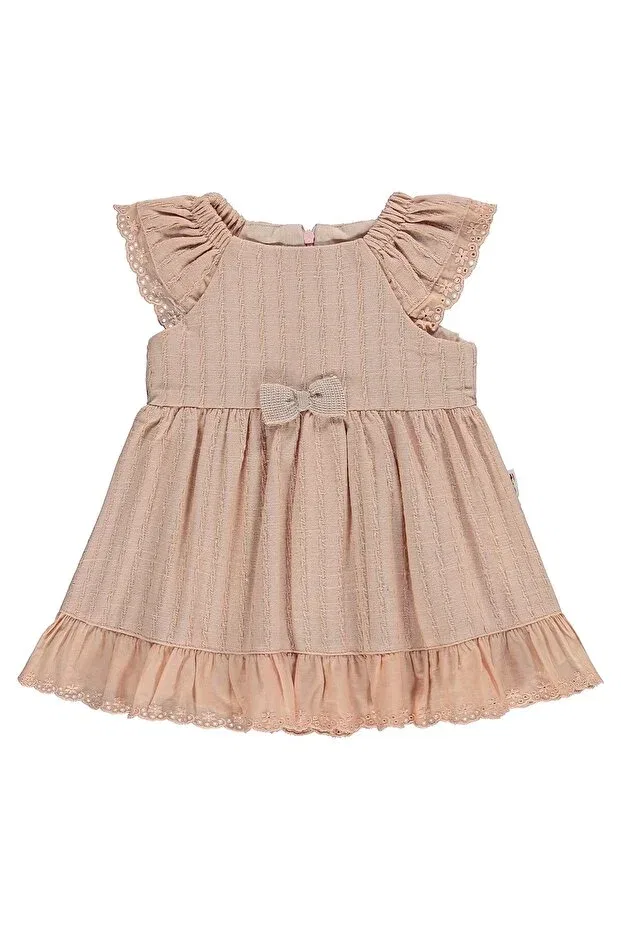 Детское платье для девочек с вышивкой бантом Civil Baby, Dried Rose