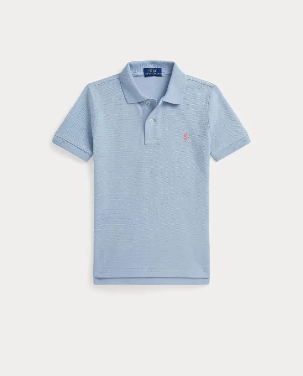 Детское поло для мальчиков хлопковое Polo Ralph Lauren, Azul Claro