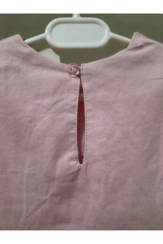 Детское платье для девочек хлопковое с бантом Bloom Kids Store, Pink — фото 4