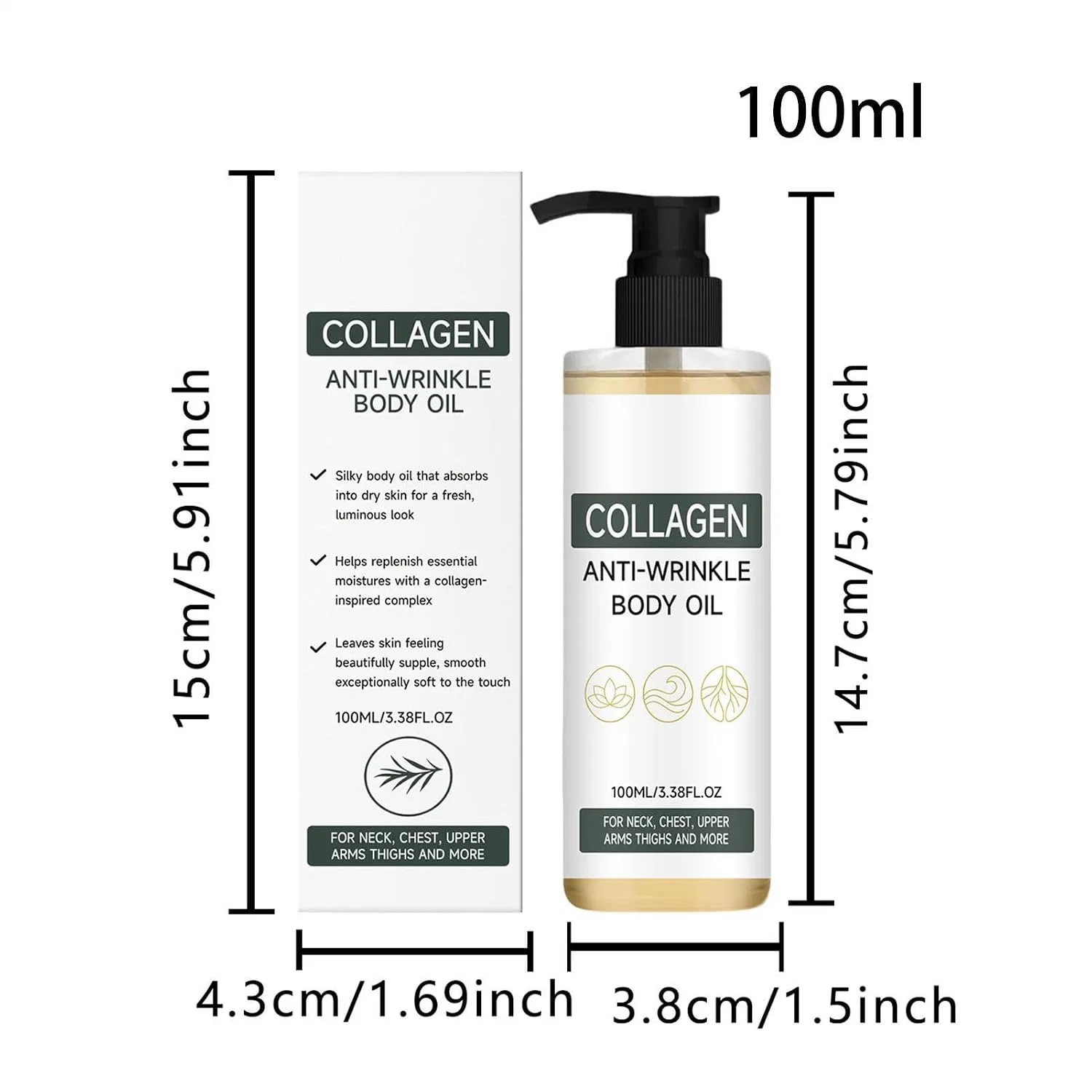 Увлажняющее масло для тела, 100 мл, Smooth Skin Oil Generisch — фото 2