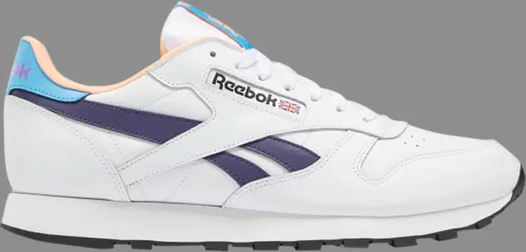 

Кроссовки Reebok Classic Leather, бело-синий
