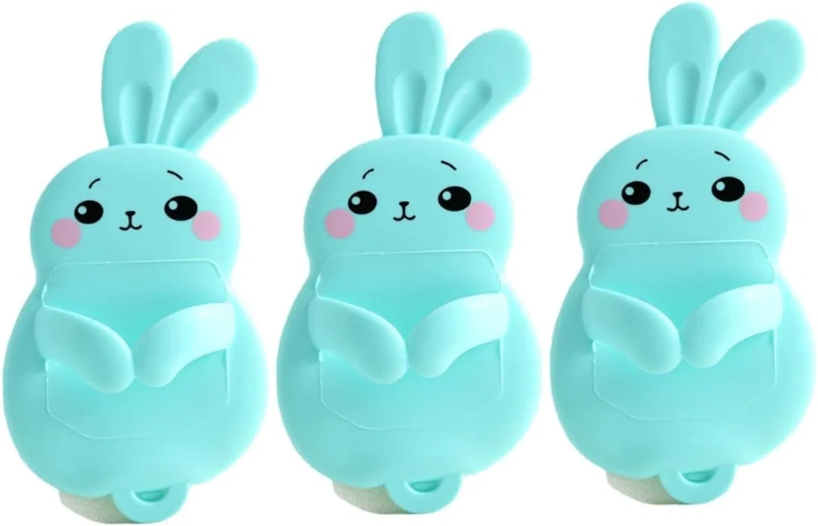 Щетка для тела силиконовая Beavorty, 3 шт, Sky Blue