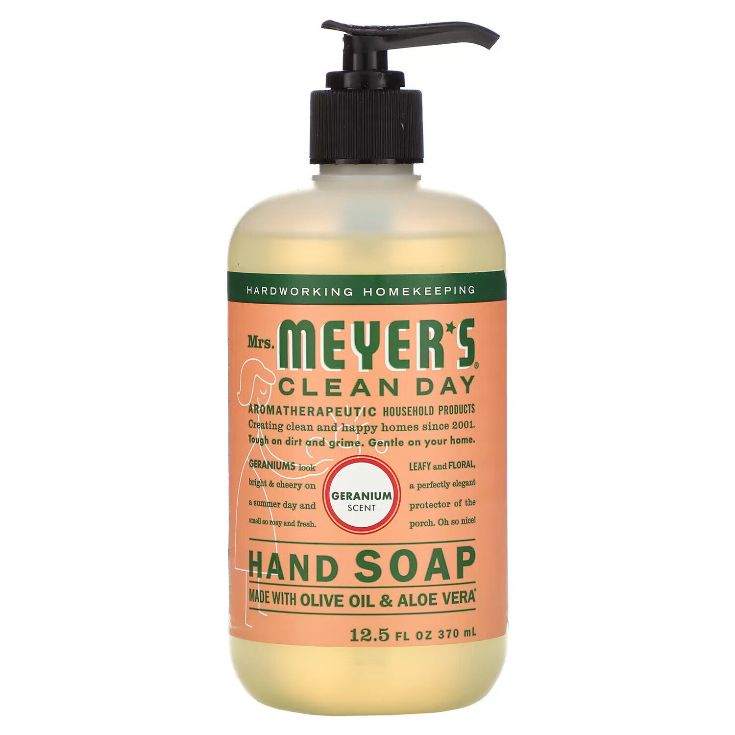 

Mrs. Meyers Clean Day, Мыло для рук, с запахом герани, 370 мл (12,5 жидк. унции)