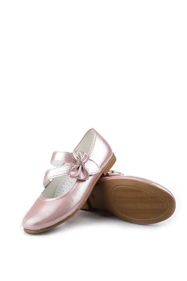 Детские балетки для девочек с бантом Papuçsepeti, Pink — фото 4