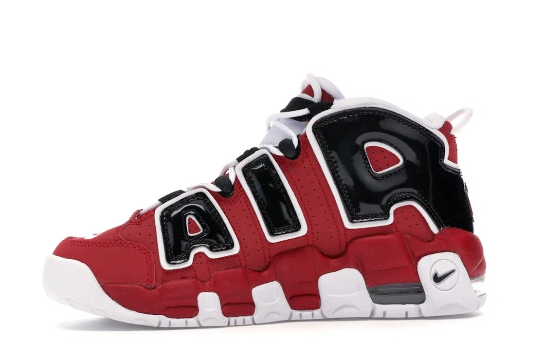 Детские кроссовки с принтом Nike Air More Uptempo Nike, Varsity Red/White-Black — фото 3