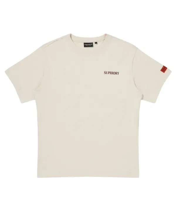 Футболка кроп, кэш, Superdry, лайт беж