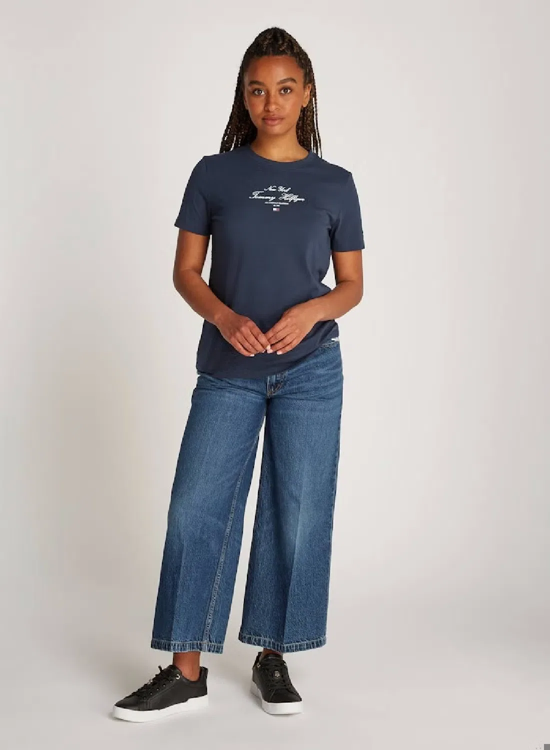 Футболка классическая Tommy Hilfiger, темно-синий — фото 3
