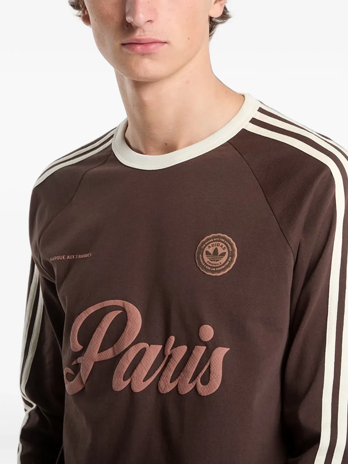 Футболка Paris коричневая Adidas, коричневый — фото 2