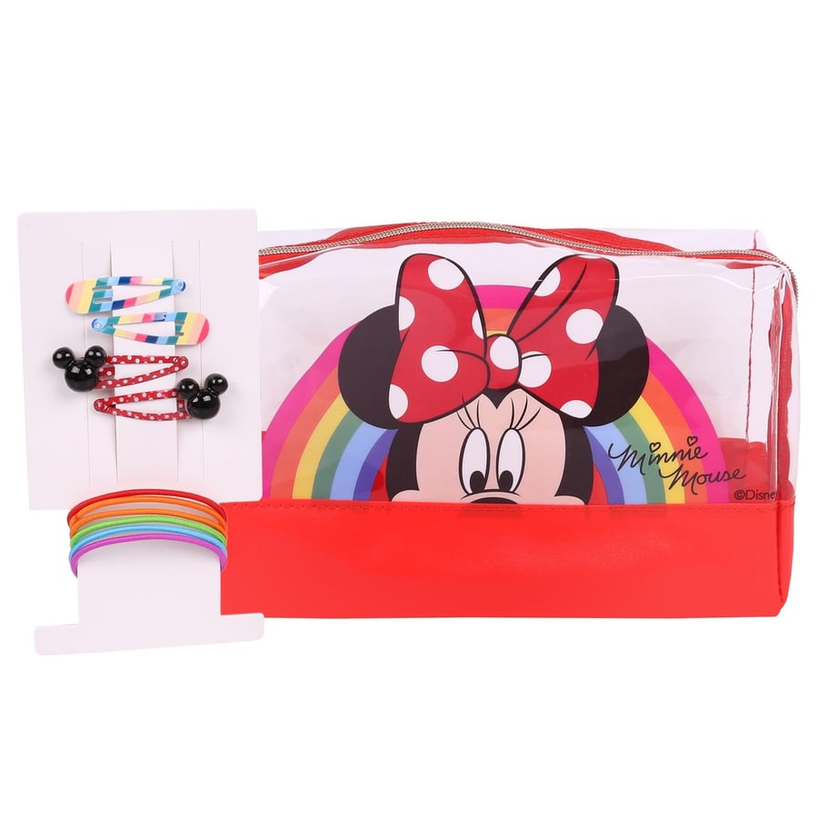 

Косметичка Минни Маус, прозрачная + зажимы, резинки Disney