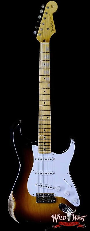 

Электрогитара Fender Custom Shop Limited Edition 70th Anniversary 1954 Stratocaster Relic Wide Fade 2 Tone Sunburst 7.30 LBS