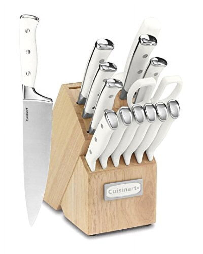 

Набор ножей из нержавеющей стали с блоком Cuisinart 15 предметов, белый