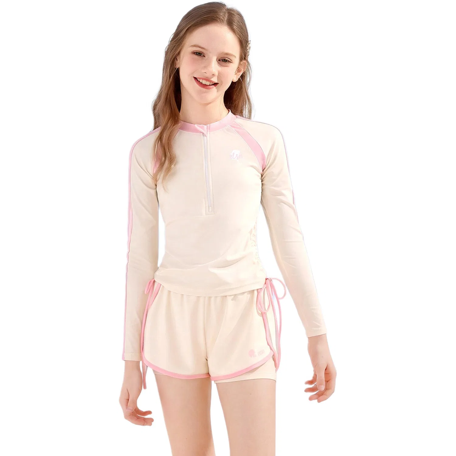 Детский комплект для плавания с умеренной растяжимостью Beige Apricot Disney