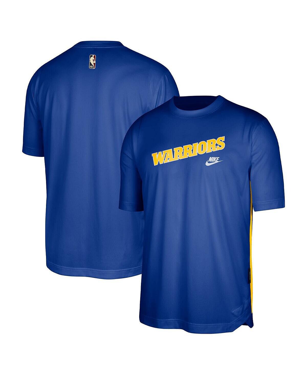 

Мужская синяя футболка golden state warriors hardwood classics pregame warmup shooting performance Nike, синий