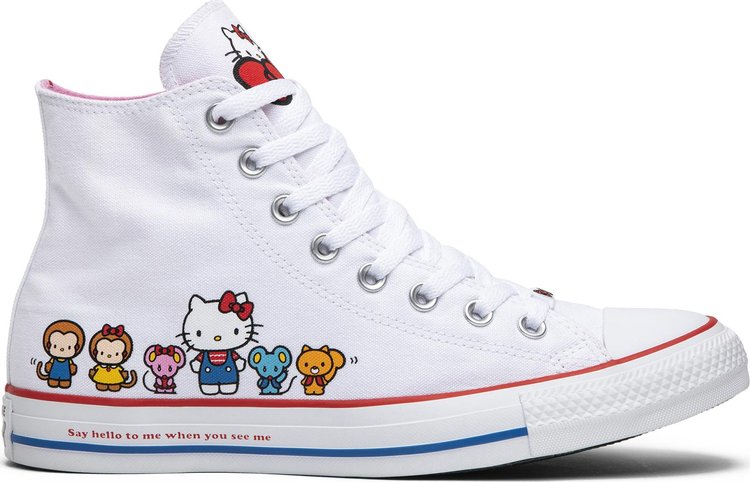 

Кроссовки Converse Hello Kitty x Chuck Taylor All Star Canvas Hi White, белый, Белый;серый, Кроссовки Converse Hello Kitty x Chuck Taylor All Star Canvas Hi White, белый