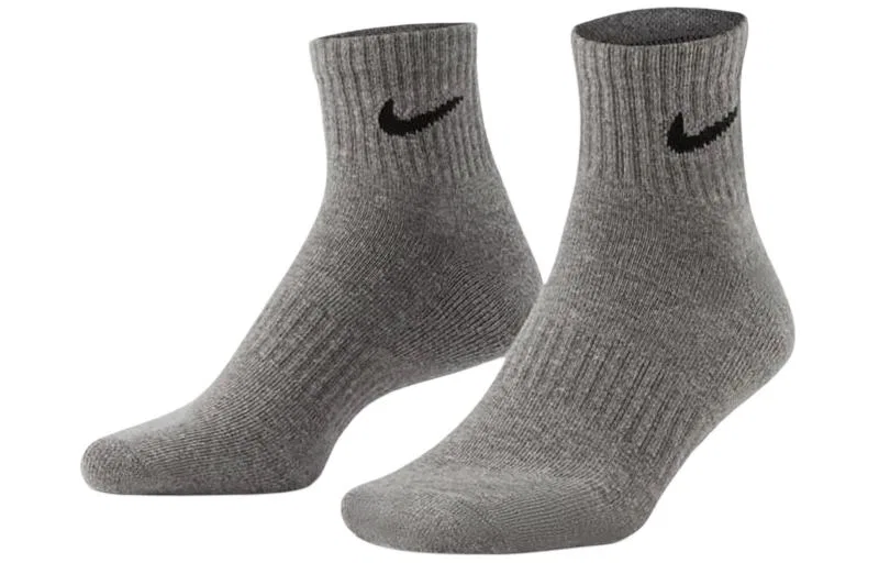 Мужские носки средней высоты, комплект из 3 пар, Nike, White/Gray/Black
