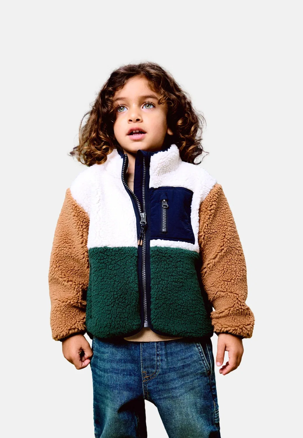 Куртка-Комбинезон Nmmmacey из плюшевого меха - флисовая куртка Name It, Jungle Green