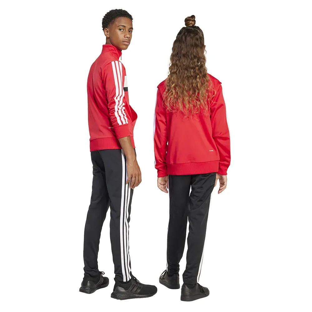 Спортивный костюм Adidas Seasonal Essentials Tiberio 3 Stripes Tricot, красный — фото 2