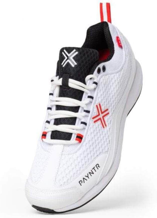 

Крикетные кроссовки Payntr Bodyline 124 с шипами для бэттинга (белые)