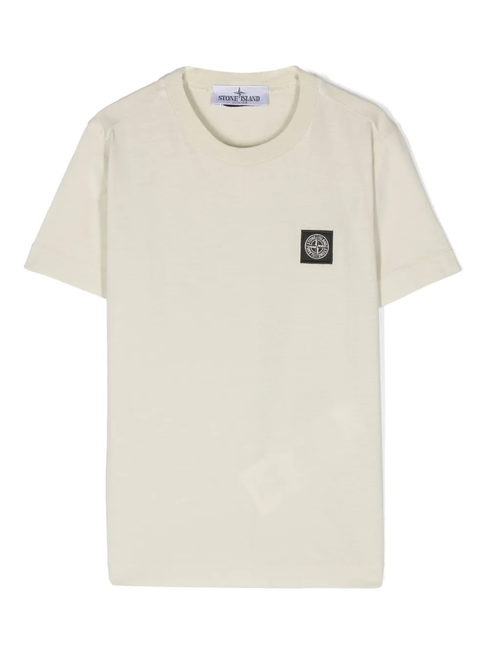 

Футболка с нашивкой Compass Stone Island Junior, нейтральный