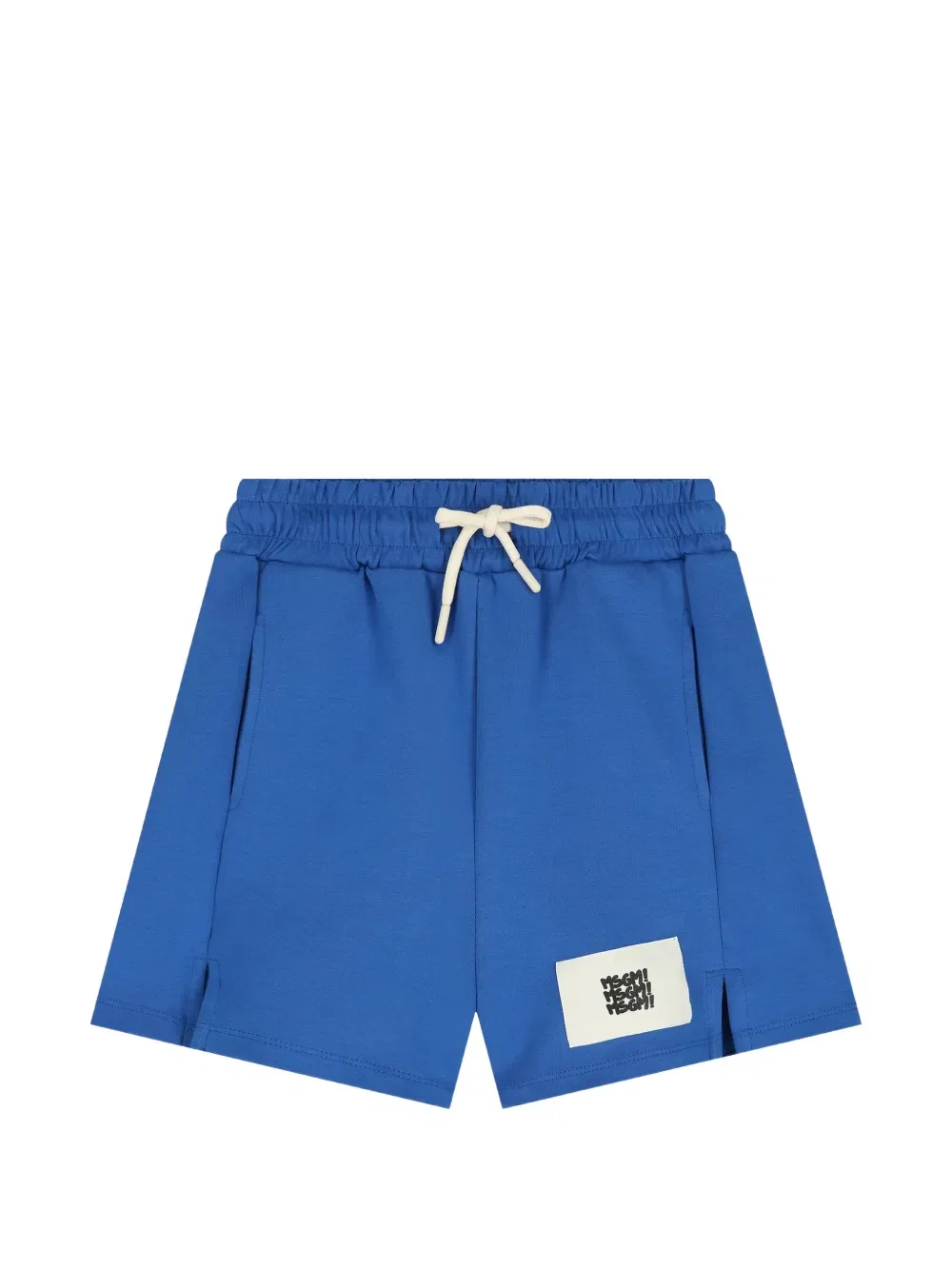 Шорты с нашивкой логотипа Msgm Kids, синий