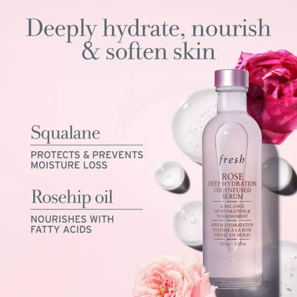 Сыворотка Fresh — Для глубокого увлажнения с маслом розы и скваланом — фото 4