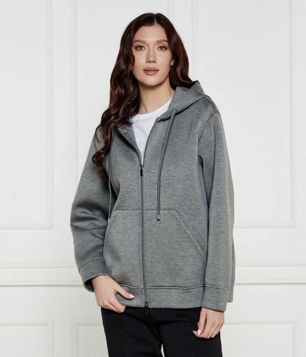 

Толстовка женская Weekend Maxmara свободная на молнии, серый