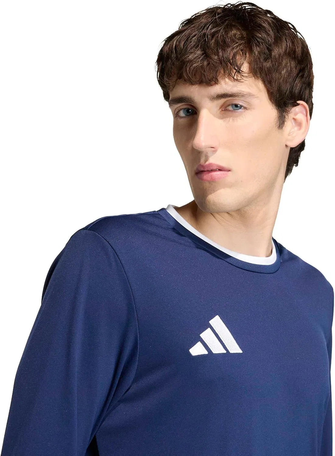 Футболка с длинным рукавом adidas Team Navy Blue/White — фото 3