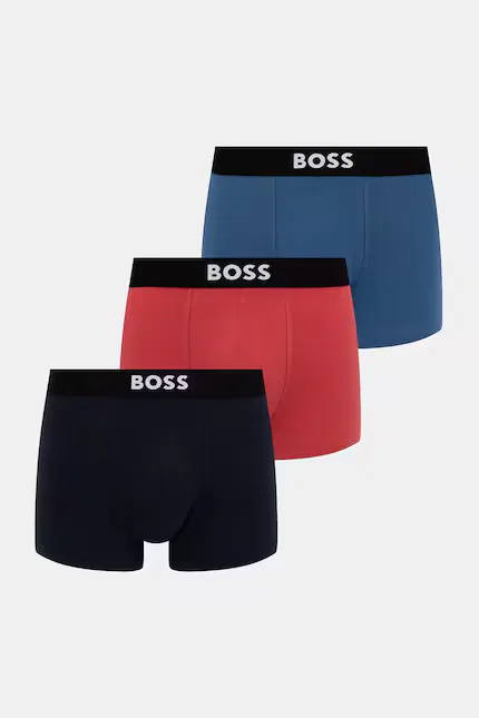 Боксеры хлопковые Trunk 3P ONE 3 шт BOSS, синий