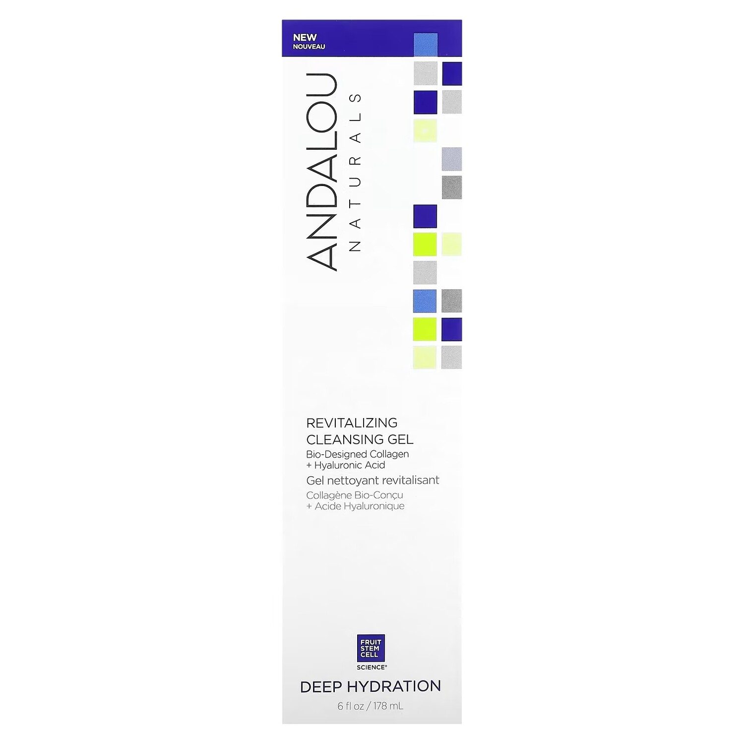

Очищающий гель Andalou Naturals восстанавливающий, 178 мл