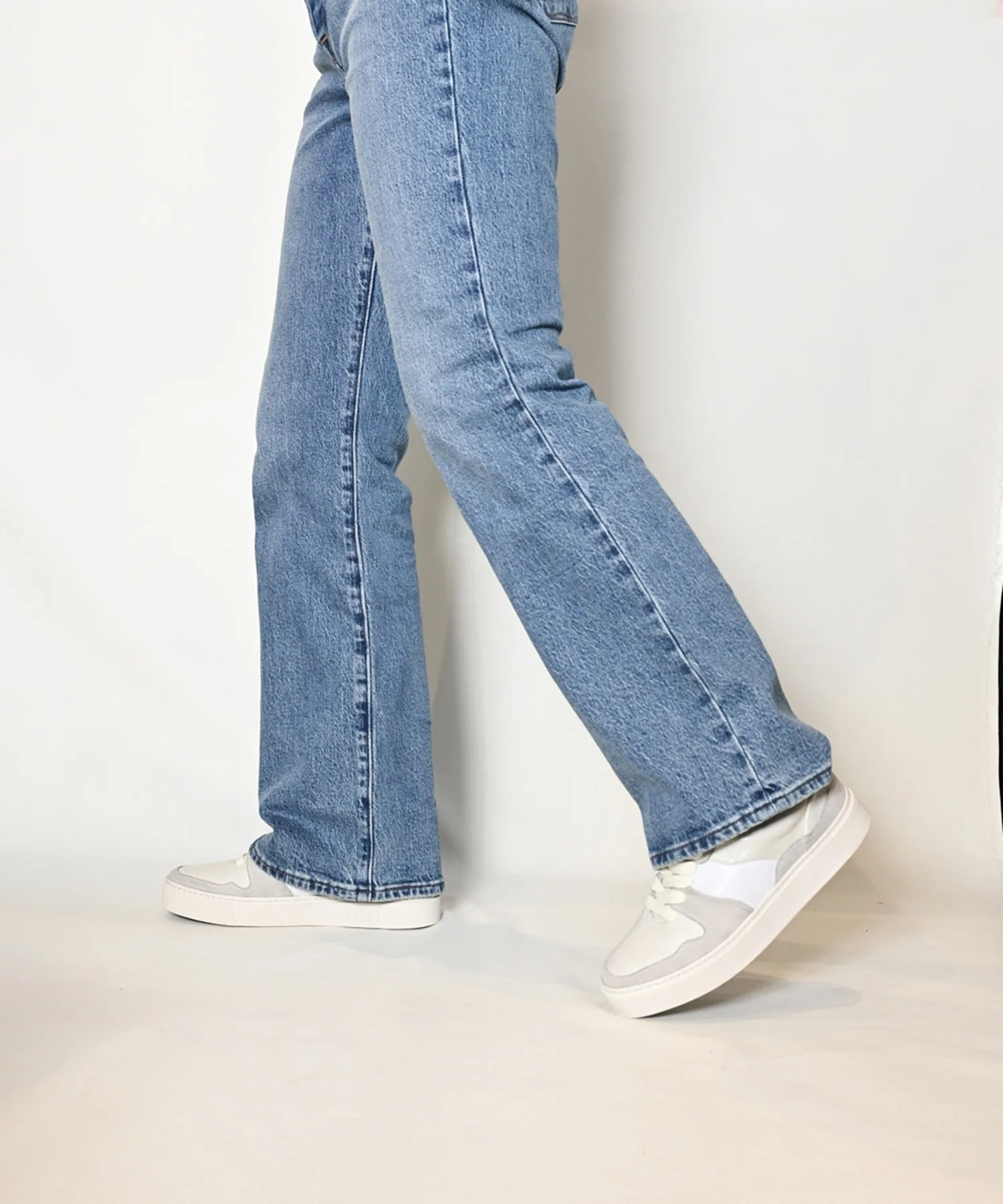 Мужские кроссовки Basskate из натуральной кожи EARLE ER3430 белые — фото 2