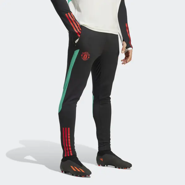 Штаны manchester united tiro 23 тренировочные штаны Adidas, черный — фото 2