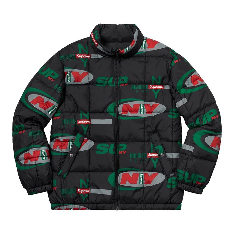 

Куртка Supreme NY Reversible Puffy Jacket 'Black', черный