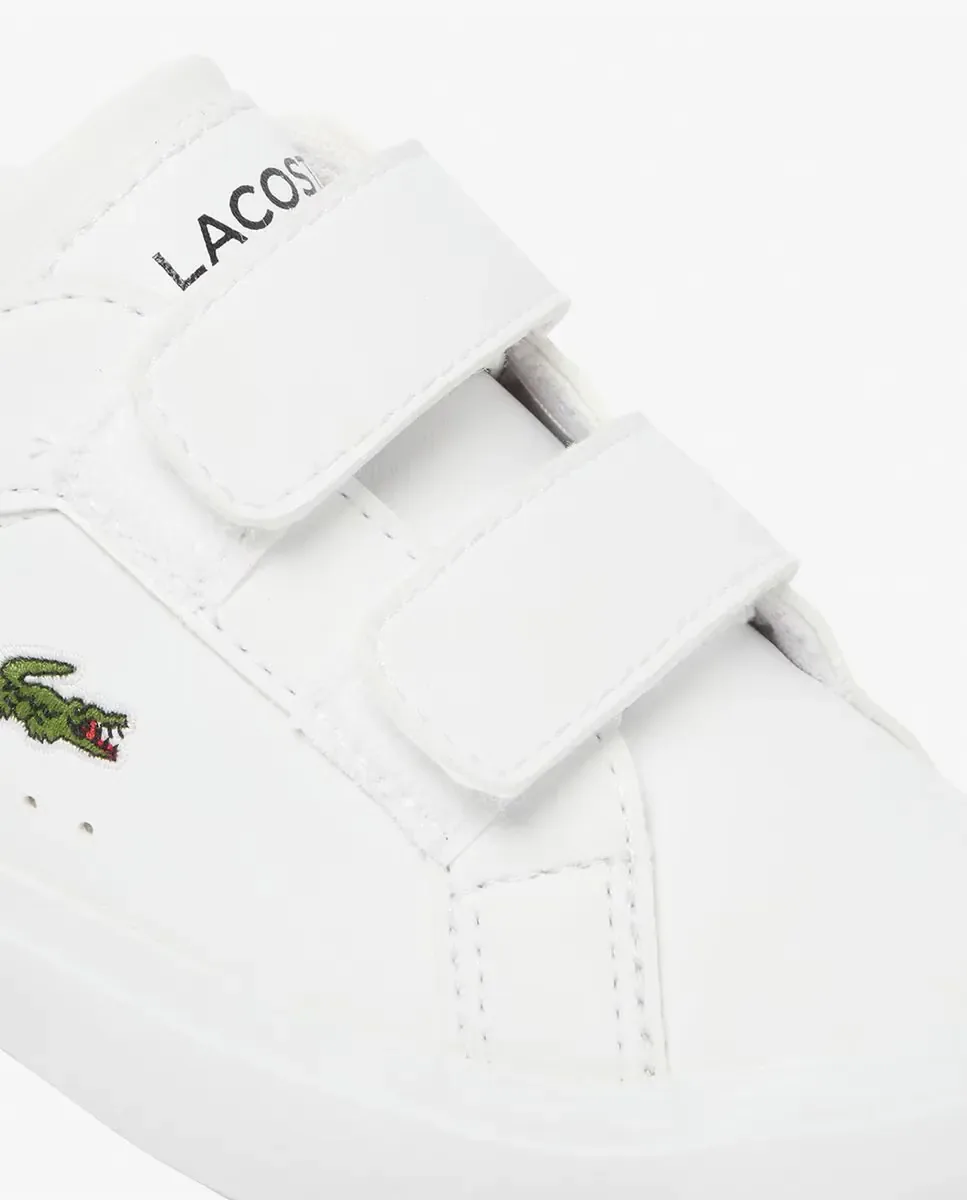 Детские спортивные кроссовки Powercourt Lacoste, белый — фото 4
